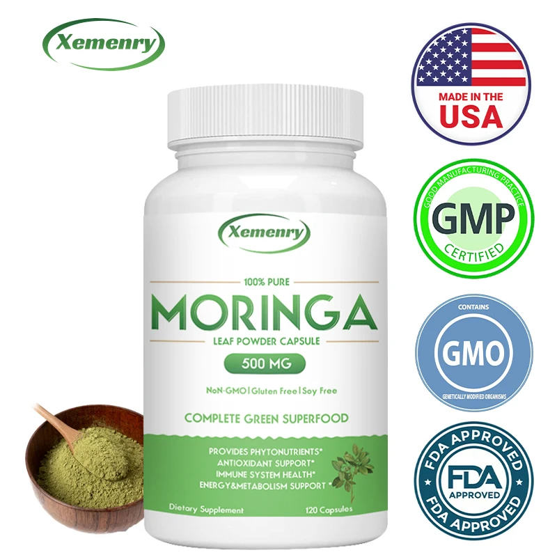 

Moringa Capsules - Boosts Immune System, Energy and Metabolism