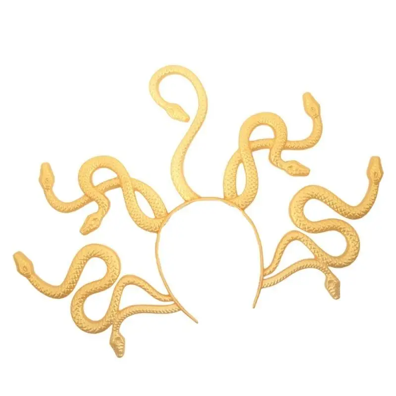 652F Halloween Rắn Đầu Gorgon Cosplay Băng Đô Quấn Tóc Lễ Hội Trang Phục Dự Tiệc Cung Cấp