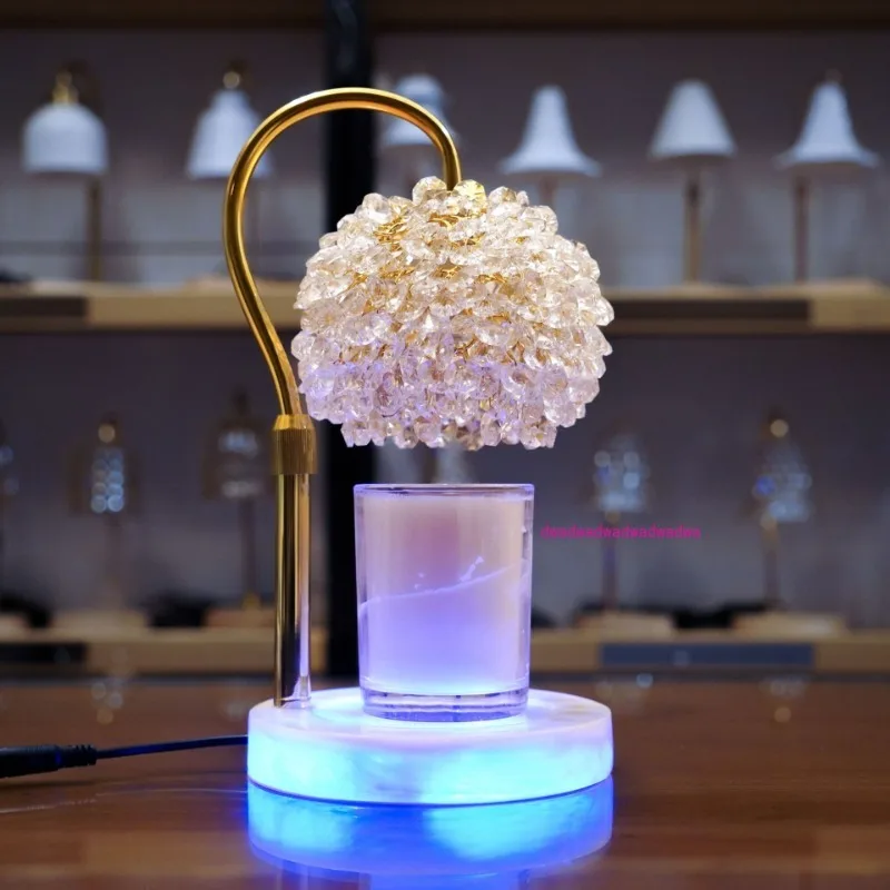 

Crystal wax melting lamp imitation jade candle melting lamp 24V2A crystal aromatherapy lamp gift wax melting