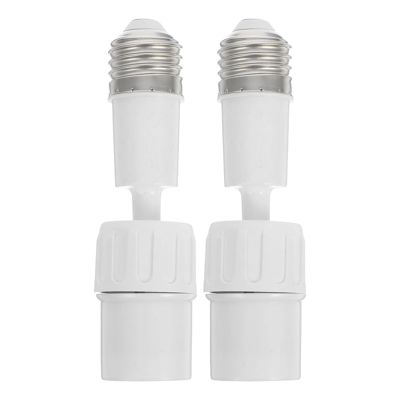 

2pcs E27 Light Bulb Socket Converter Flexible Extension Adapter For Led Lighting Fixtures Lamp Holder Replacement Diy Home Use