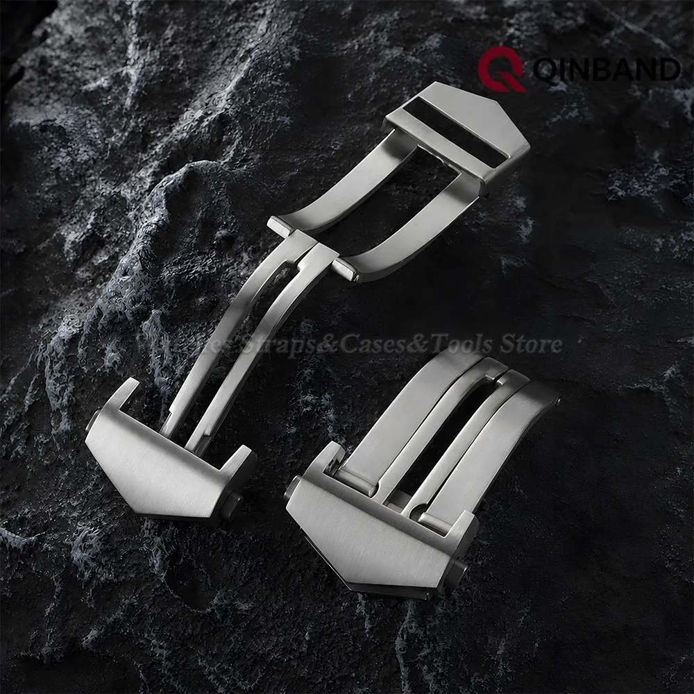 Stainless Steel Watch Buckle for TAG Heuer Strap 18mm 20mm for Silicone Leather Nylon Watch Band Folding Double Button Clasps