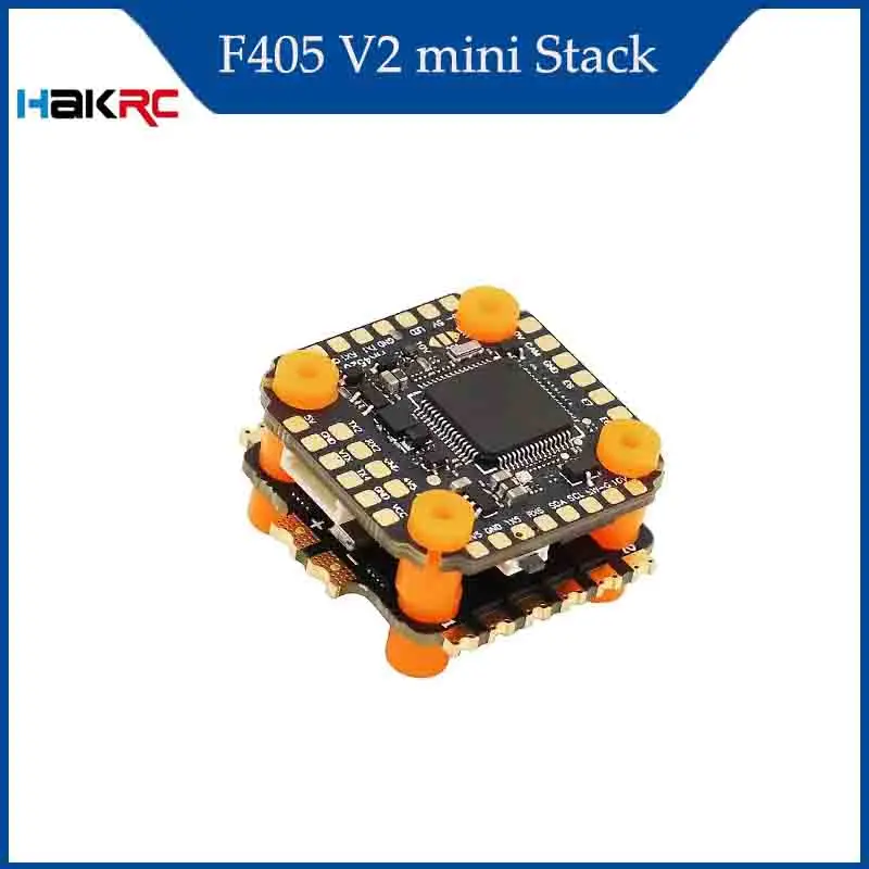 

HAKRC F405 V2 mini Stack F405 Mini Flight Controller Dual BEC W/ 35/40/60/65A 4in1 ESC DShot150/300/600/1200 PWM for Drone RC