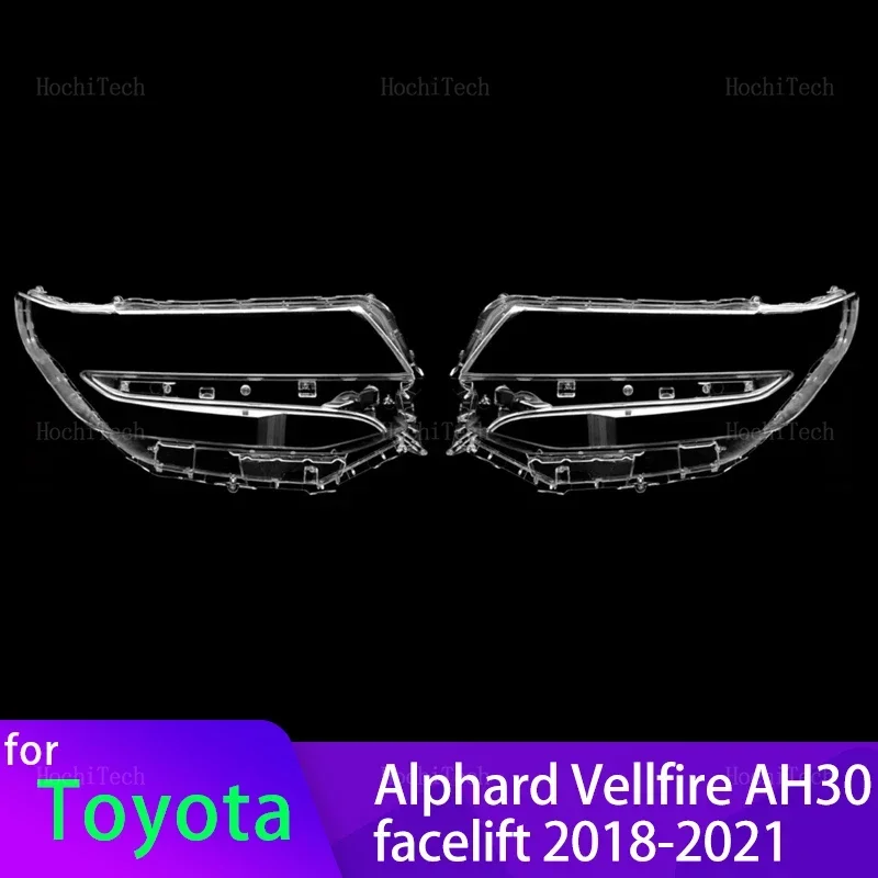 

Auto Shell Headlamp Lampshade Shell Cover Transparent Front Headlight Lens Cover for Toyota Alphard Vellfire AH30 2018-2021
