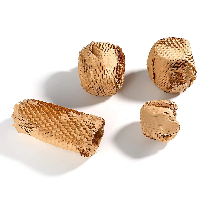 친환경 벌집 쿠션 보호 랩, 포장 및 보관용, 섬세한 품목, 쉬운 분배 롤, 15.7 인치 x 98ft