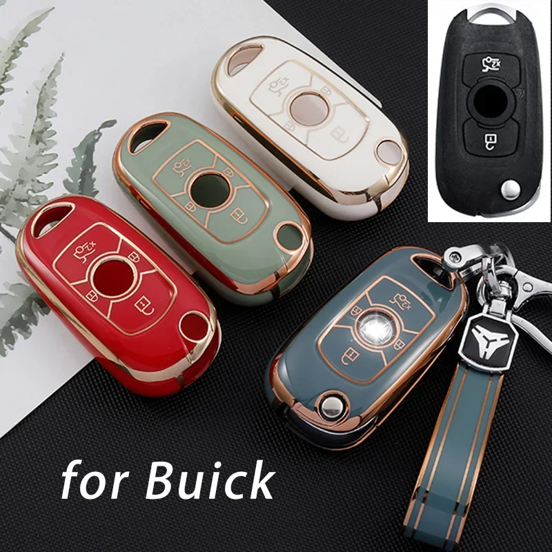 TPU Remote Car Key Case for Opel Vauxhall Astra K Corsa E for Buick VERANO ENCORE GX GL6 Cover Holder Shell Keychain Accessories