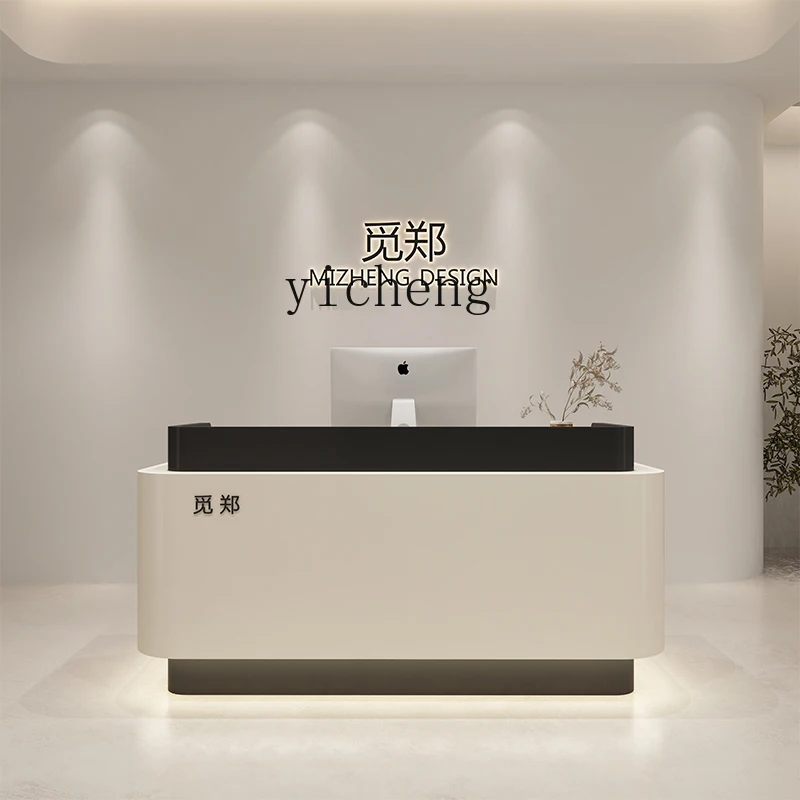 TQH arc bar clothing store small counter simple modern barber shop beauty salon front desk reception