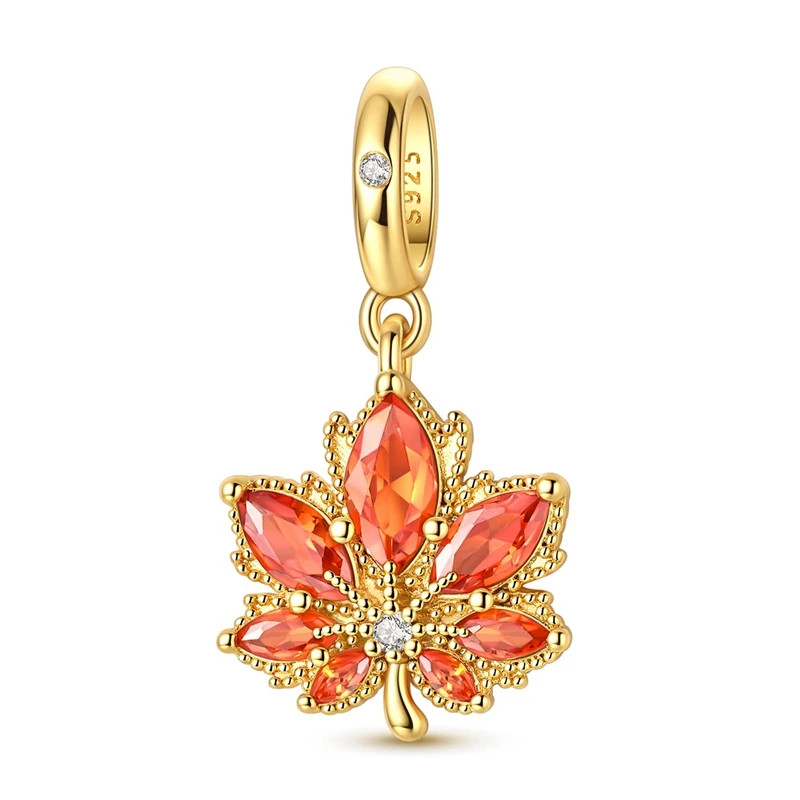 2026 Hot Flower Series Jewelry Gift 925 Sterling Silver Sunflower Tulip Heart Carnation Charms Bead Fit Bangle Bracelet Necklace