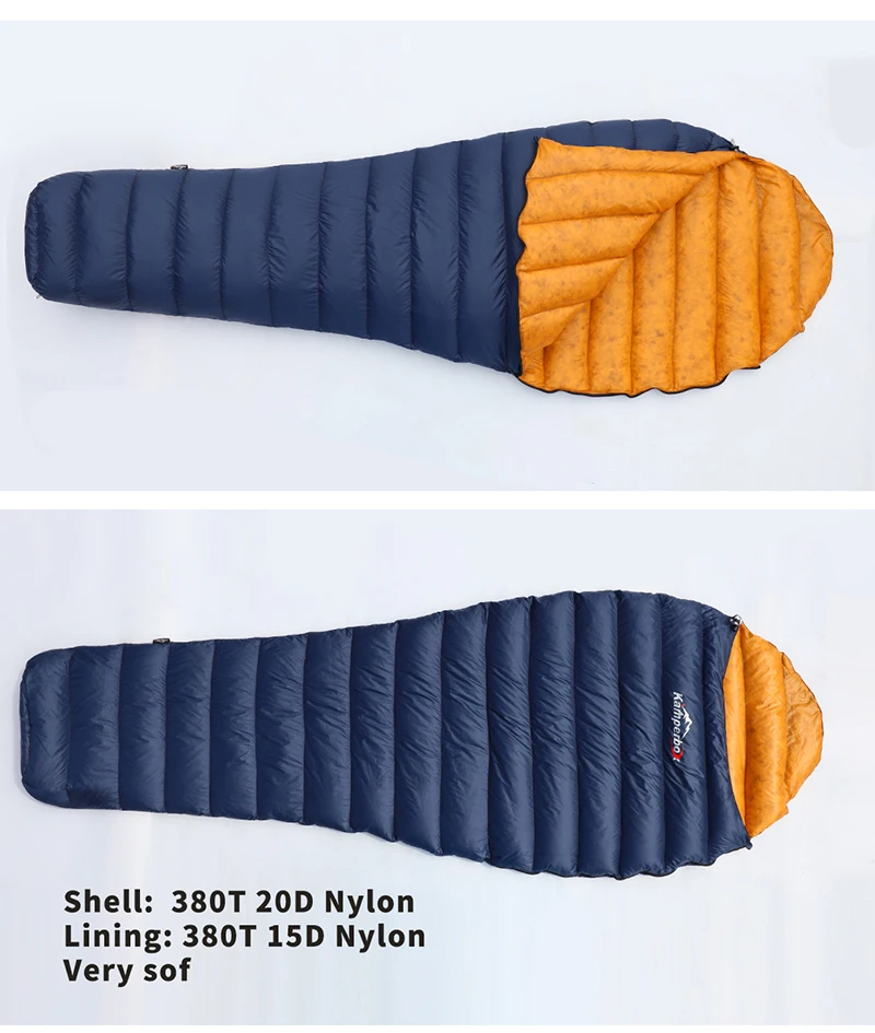 Kamperbox Ultraleichter Daunenschlafsack Camping Outdoor Camping Schlafsack Daunen UL250 – Detail 5