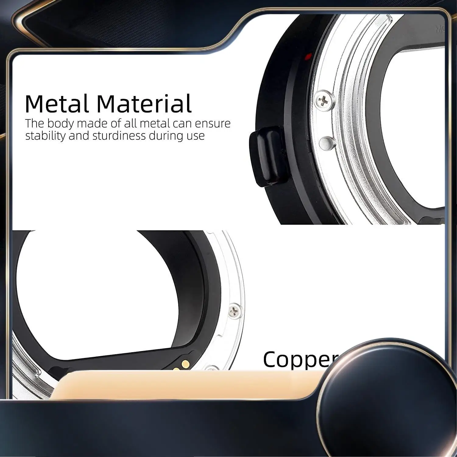 

EF-EOSR Camera Lens Auto Focus Adapter Ring Replacement For Canon EF EF-S R7/6/10 R5C R3/5 RP Lens Full Frame Camera-N34R