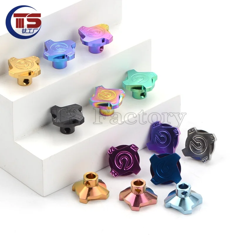 

TS Titanium Factory 2pcs and 10pcs Titanium Alloy knobs Cyclone style, rust-resistant, high hardness, corrosion-resistant TC4