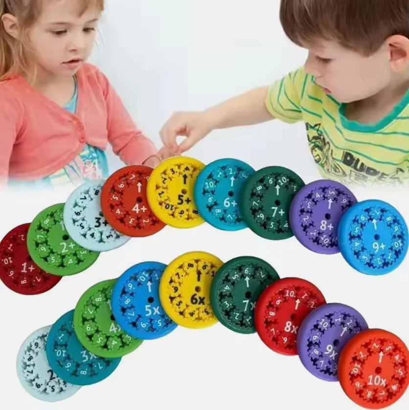 

Kids Puzzle Toys Math Fingertip Gyro Math Fidget Spinners Learning Addition Subtraction multiplication And Division Gyro Toys