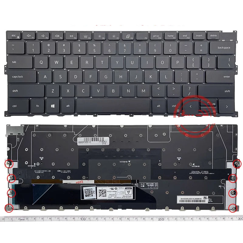 

New For DELL XPS13 9300 9301 9310 2020 P117G Keyboard US Backlit