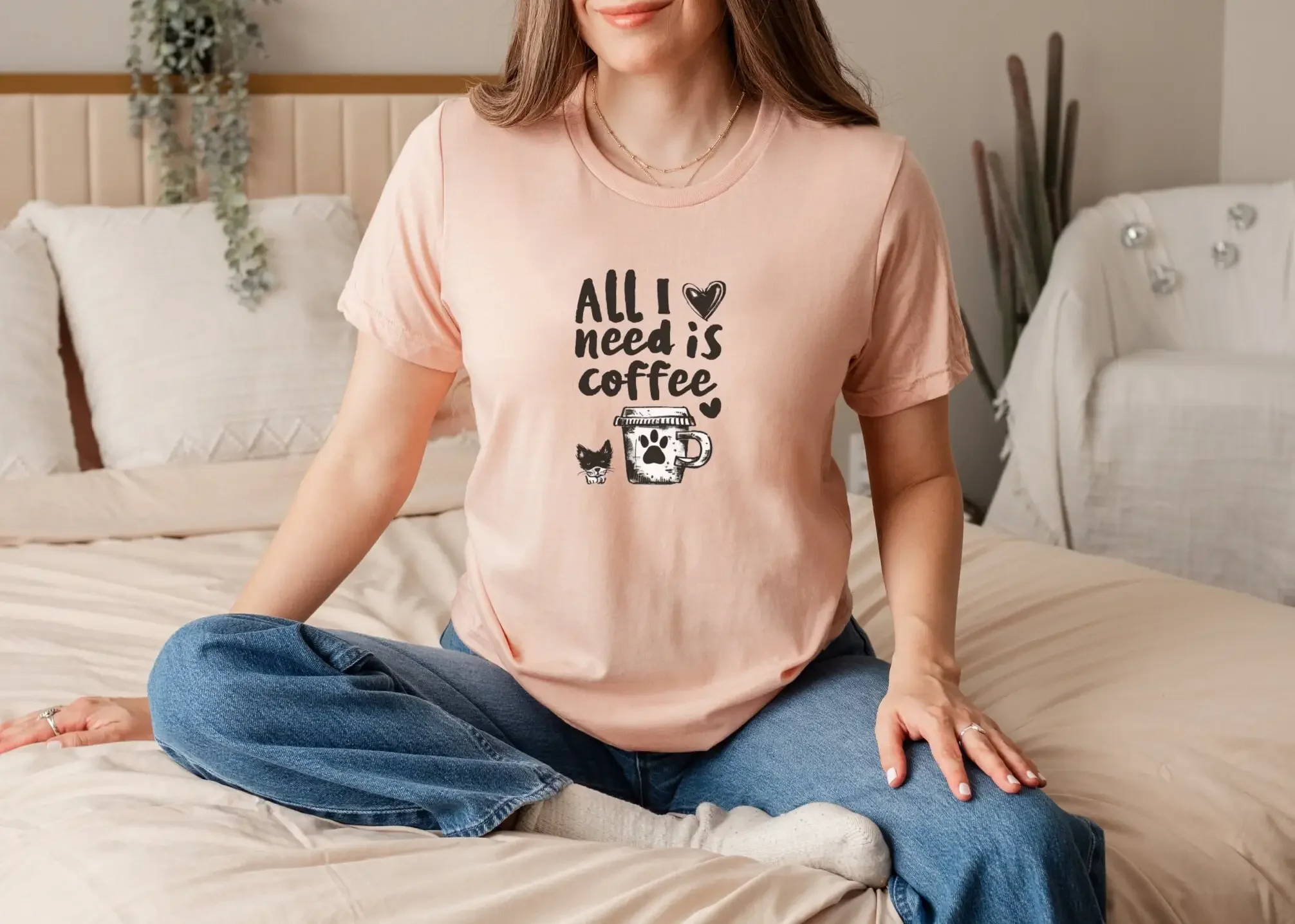 

Футболка «Кофе и собаки» из хлопка для собак и мам для любителей животных, меховая мама-любитель