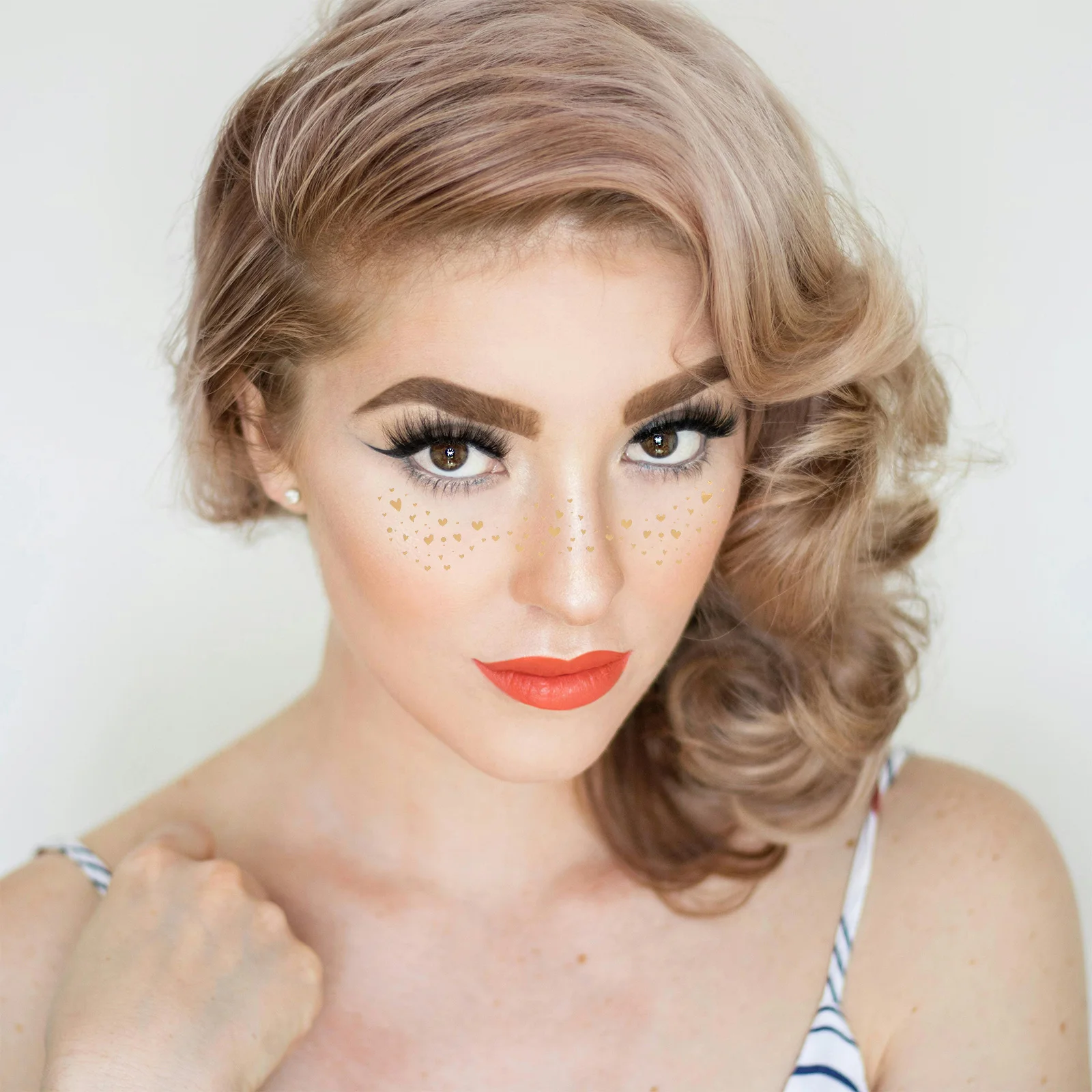 

4 Sheets Freckle Makeup Stickers Creative Face Glitter Freckles Fake Ideas Everyday Accessories Easy-use Tattoos