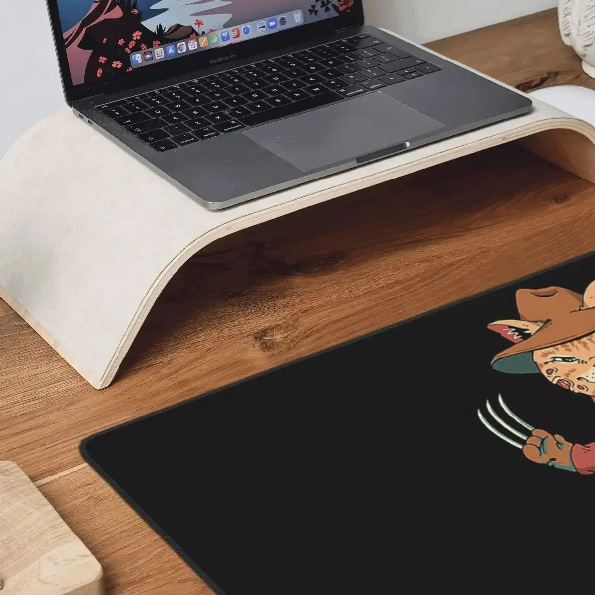 كاتانا القطط ريترو الساموراي ياكوزا حامل كبير ماوس الوسادة الكمبيوتر لوحة المفاتيح ماوس حصيرة الألعاب الكمبيوتر المحمول حصيرة مكتبية طاولة مكتبية الحصير