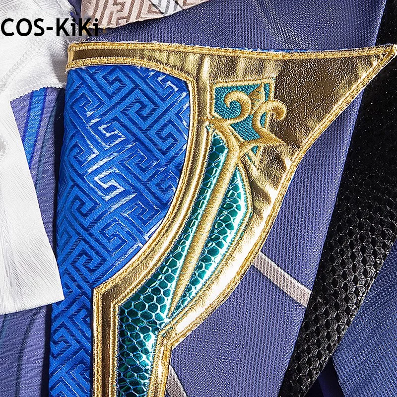 COS-KiKi Genshin تأثير Neuvillette القاضي لعبة البدلة وسيم تأثيري حلي هالوين كرنفال حفلة لعب الأدوار الزي XS-3XL #4