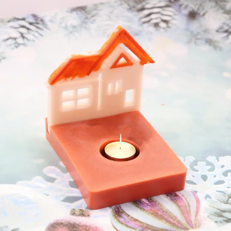 Christmas Tree Shaped Silicone Gypsum Mold Handmade DIY Craft Mould House Plug-in Decor Making Tool Accessories Supplies