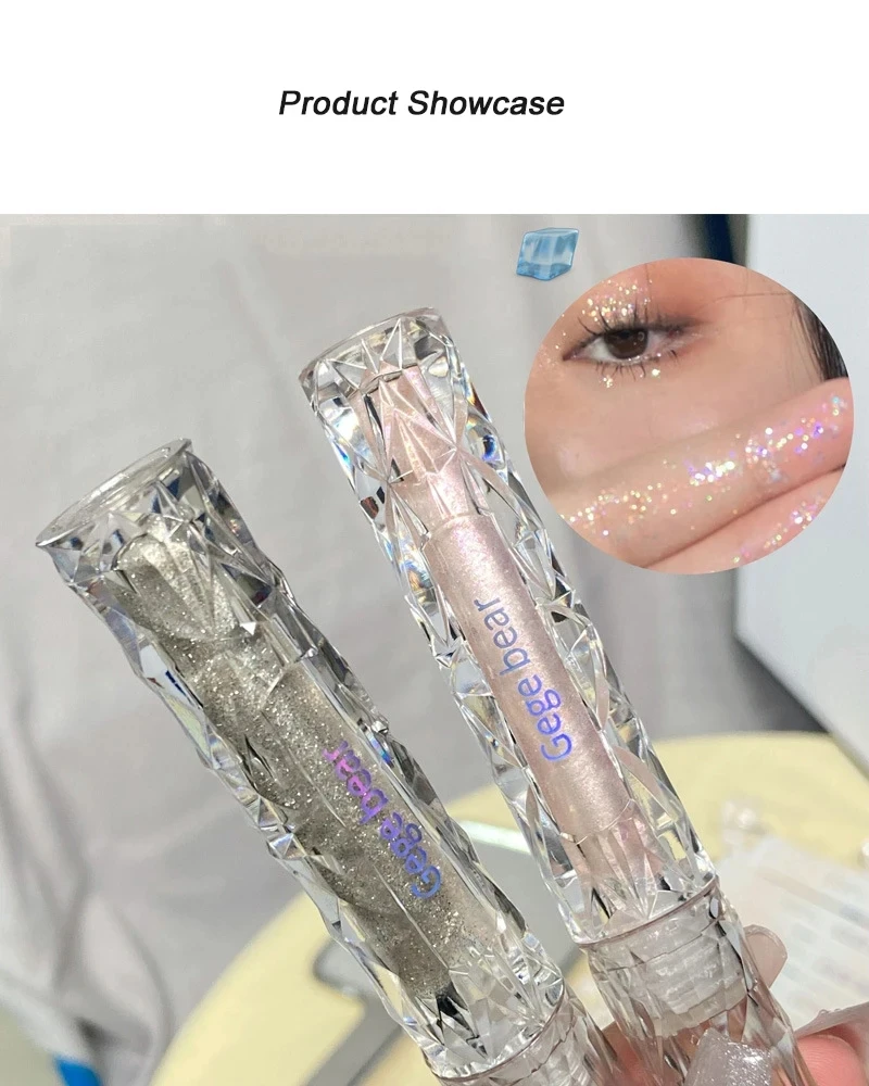 Diamond liquid eyeshadow lying silkworm pearl super-flash makeup fine glitter eyeshadow powder high-gloss eyeliner