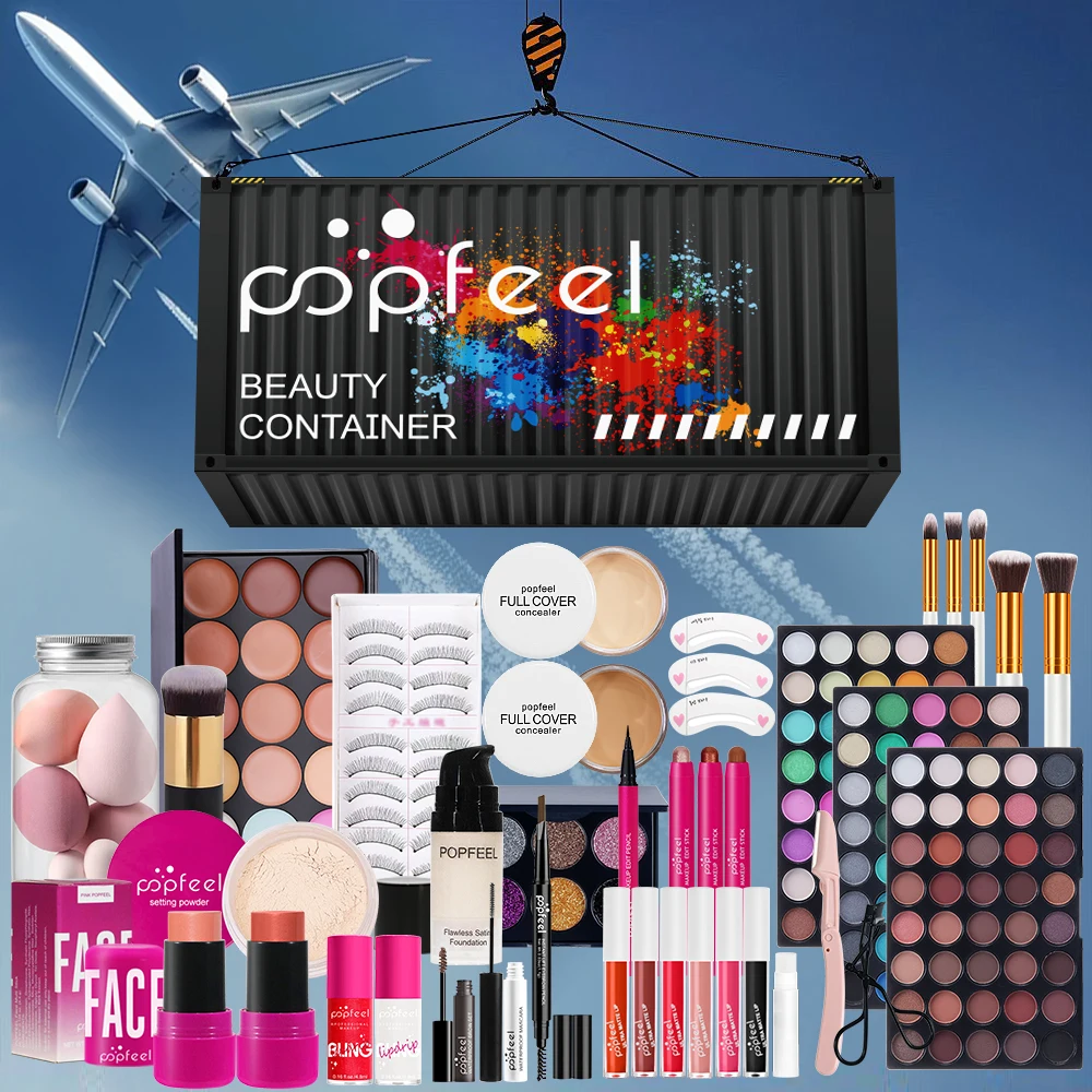 POPFEEL Set regalo professionale per trucco tutto in uno - Kit trucco a sorpresa definitivo per ragazze e donne, perfetto per regalare!