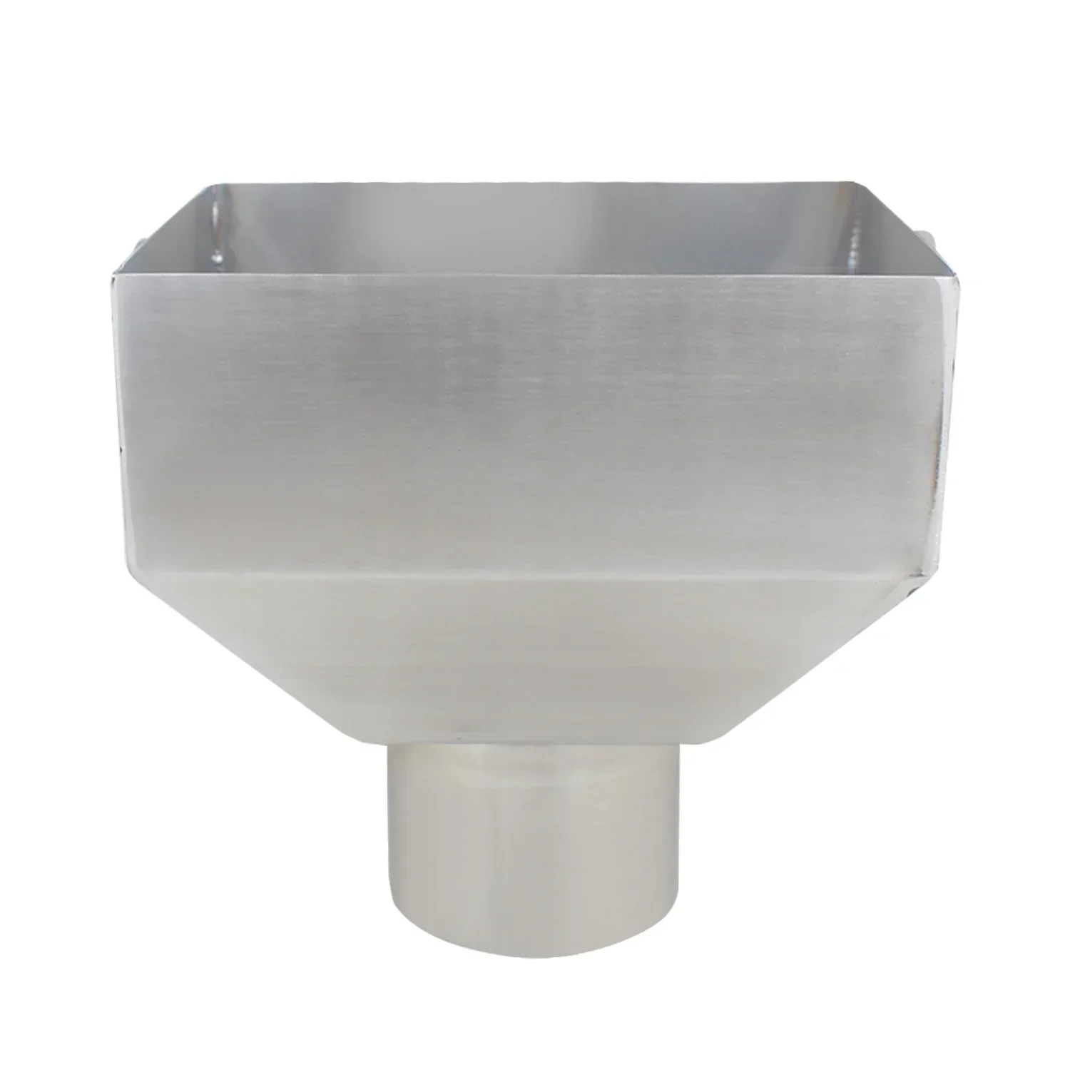 for Side inlet rainwater Hopper for stainless steel square funnel siphon rainwater discharge downspout hopper drain fittings
