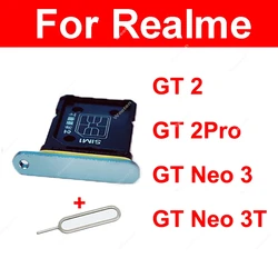 SIM Card Tray For Realme GT 2 Pro Neo 3 3T SIM Card  Card Socket Reader Holder Slot Replacement Parts