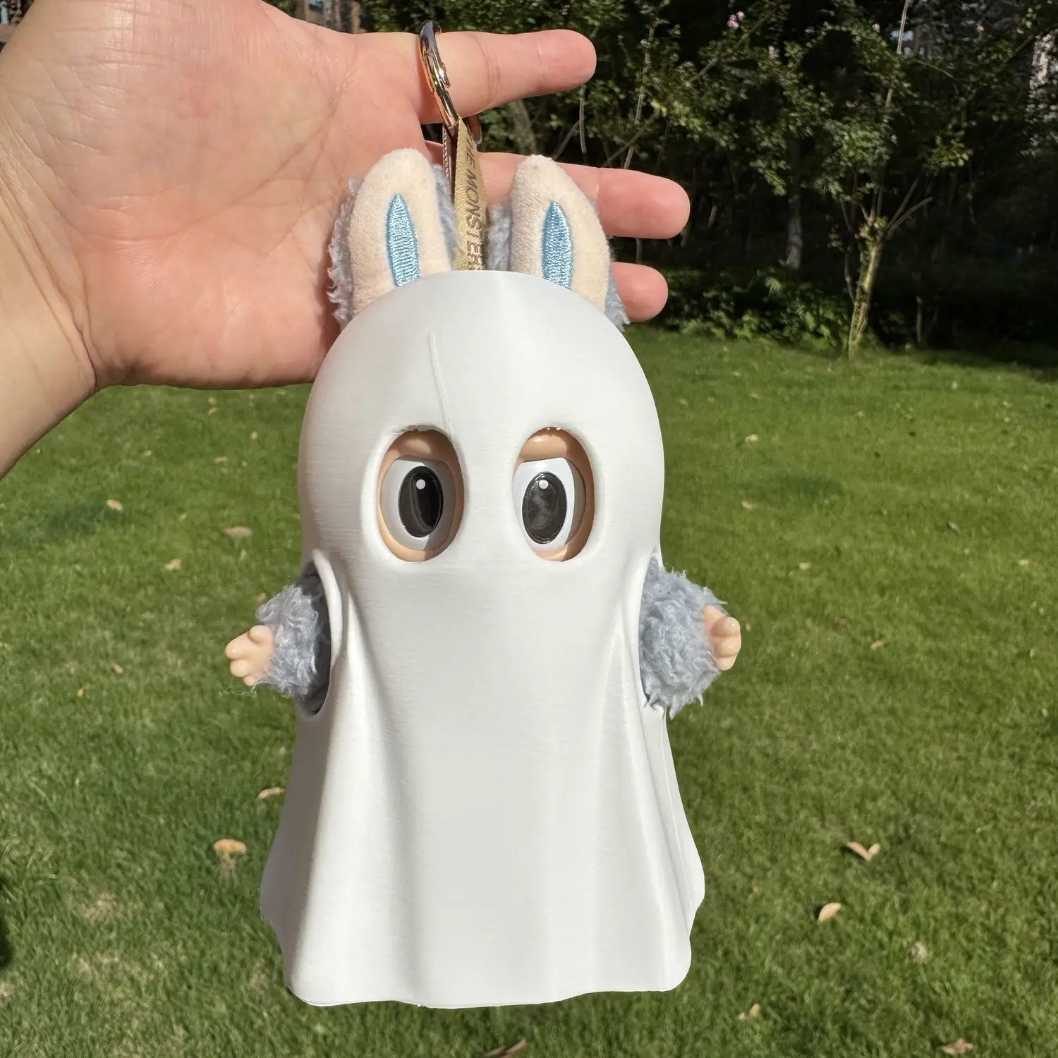 

For labubu Luminous Halloween Ghost Clothes Cute Vinyl Doll 17cm V1 V3 DIY Clothes Accessories Toys Gifts Decoration Pendant Set