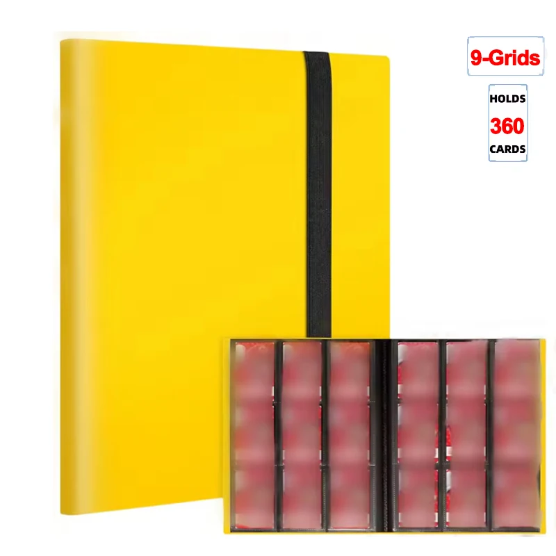 1 Stück Kartenordner 160/360/480 Sammelkarten-Halterbuch ​   Langlebige Seitenladehülle mit PP-Abdeckung für die Sammlung von Spielkarten