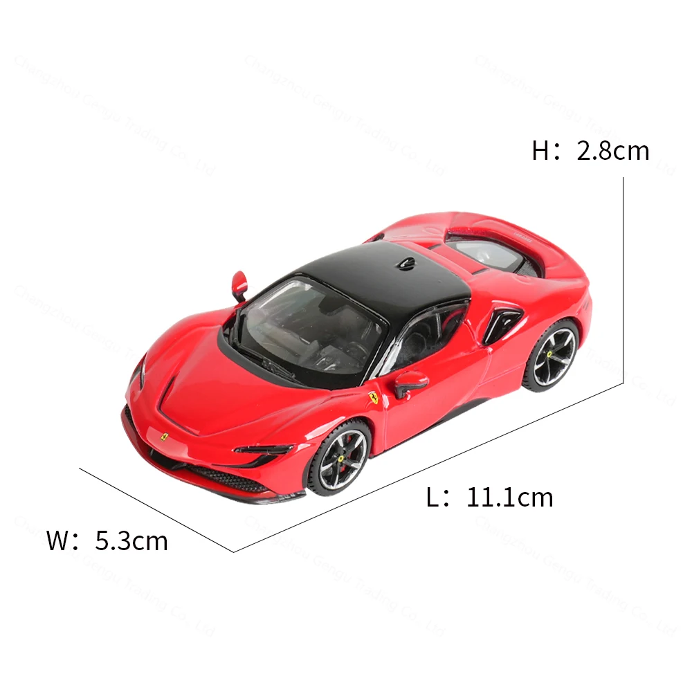 Bburago 1:43 Ferrari SF90 Stradale Static Die Cast veicoli modello da collezione giocattoli per auto