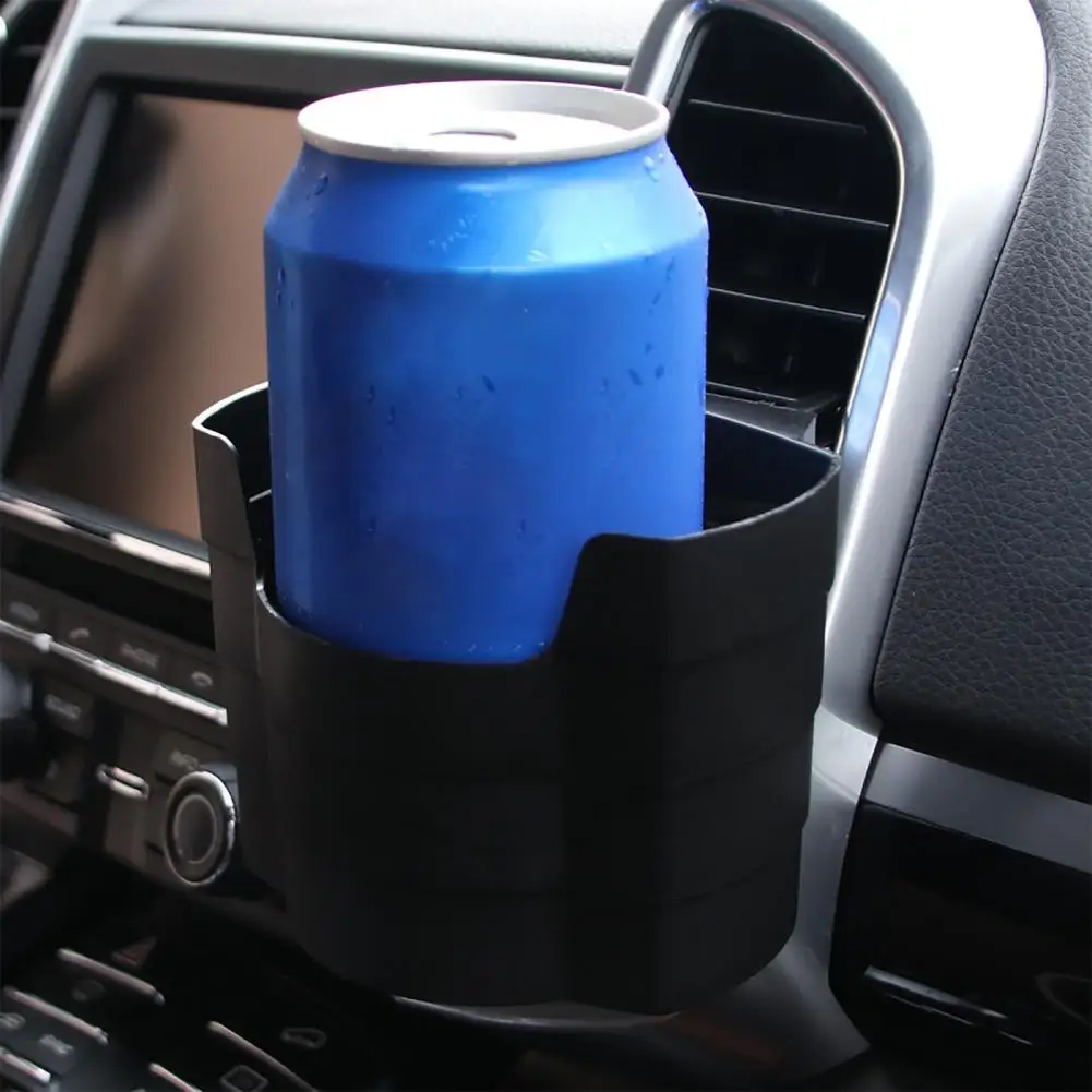 Car Drink Cup Holder Phone Clip-on Case Vehicle Automobile Air Vent Mount Soft Drink Water Coffee Cup Bottle Storage Box