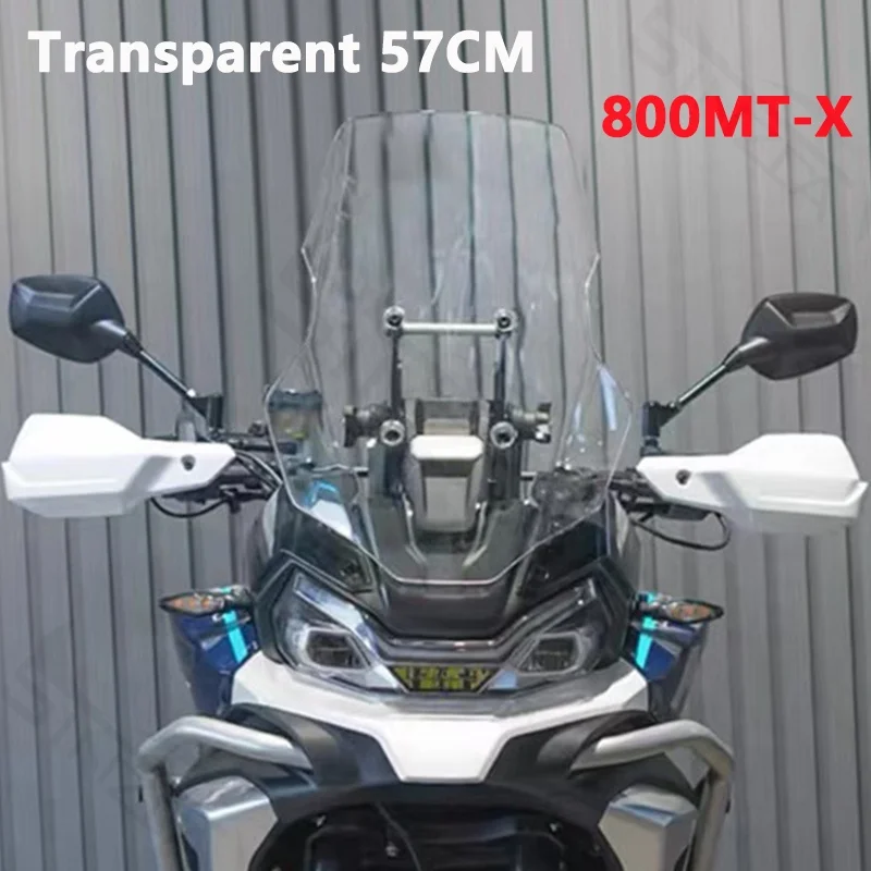 Scherm 52 CM/57 CM Hoge Kwaliteit Voor CFMOTO 800MT-X 800MTX 800 MTX Motorfiets Voorruit Voorruit Windgeleiders Vizier Grijs - afbeelding 1
