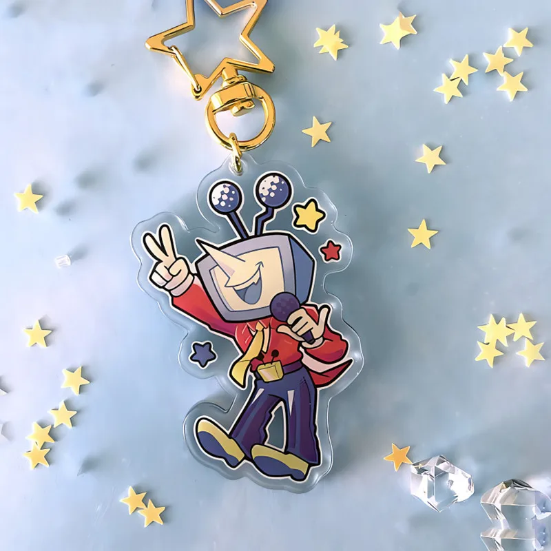 Deltarune Chapter 3 Tenna Acrylic Keychain Cute cartoon game Character pendant
