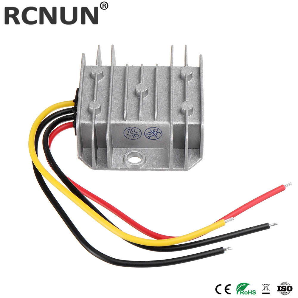 RCNUN 24V to 12V 5A 10A 20A Reliable DC DC Converter Step Down Voltage Regulator 24 volt to 12 volt Buck Module for Cars Solar