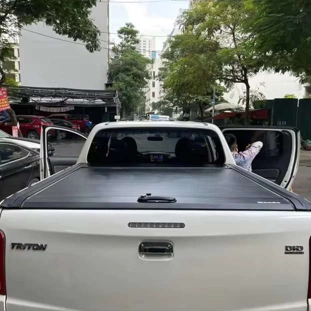 Pickup Truck Roll-Up Tonneau Cover Canopy Roller Shutter for Triton L200 Ranger T9 XLS Hilux Revo Rocco Dmax D-max Navara Np300