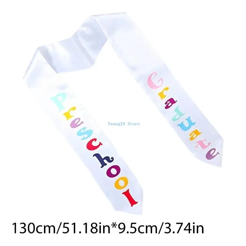 P8DB étole remise diplôme maternelle en Satin pour enfants, étole d'honneur pour étudiants