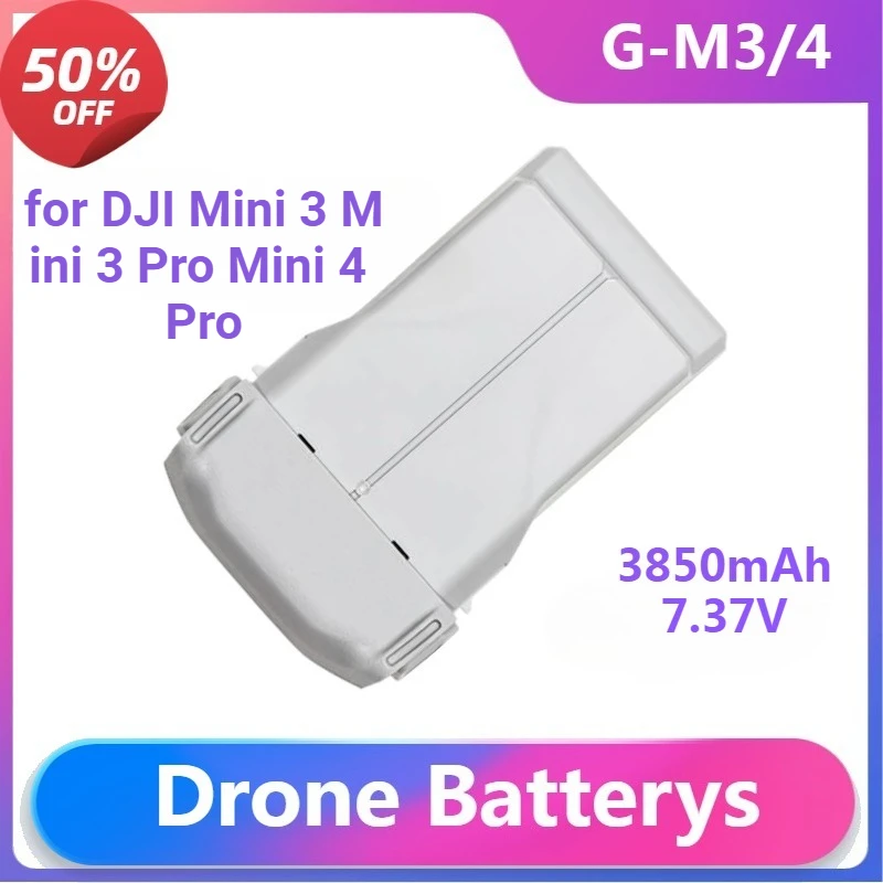 

3850mAh Drone Batterys for DJI Mini 3 Mini 3 Pro Mini 4 Pro Batterys Charging Hub Intelligent Flight Battery Accessories