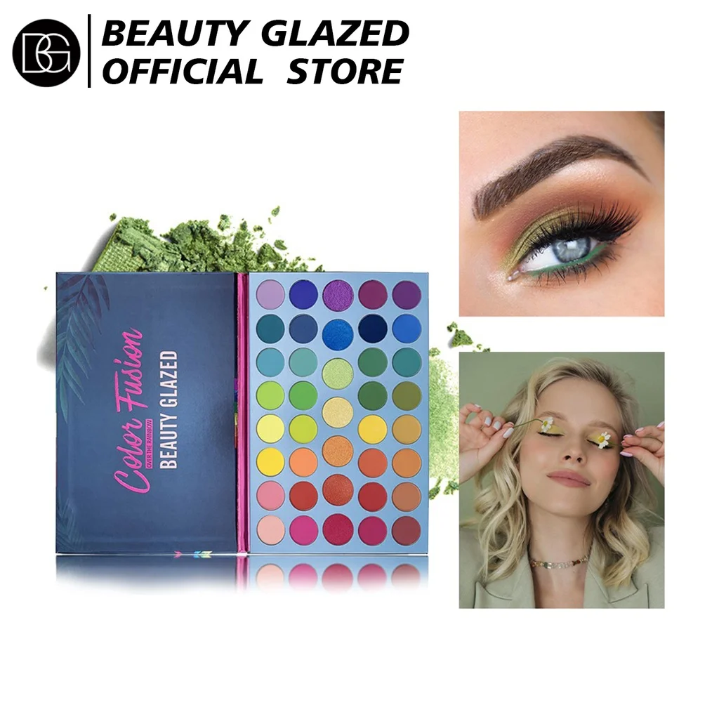 BEAUTY GLAZED 39 couleurs arc-en-ciel fard à paupières Palette longue durée néon paillettes ombre à paupières Palette maquillage des yeux cosmétiques