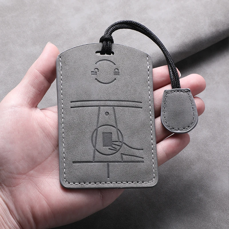 غطاء مفتاح بطاقة Tesla Modelly Modelx3 نموذج عالي الجودة حقيبة بطاقات استشعار حقيبة واقية بإبزيم #5