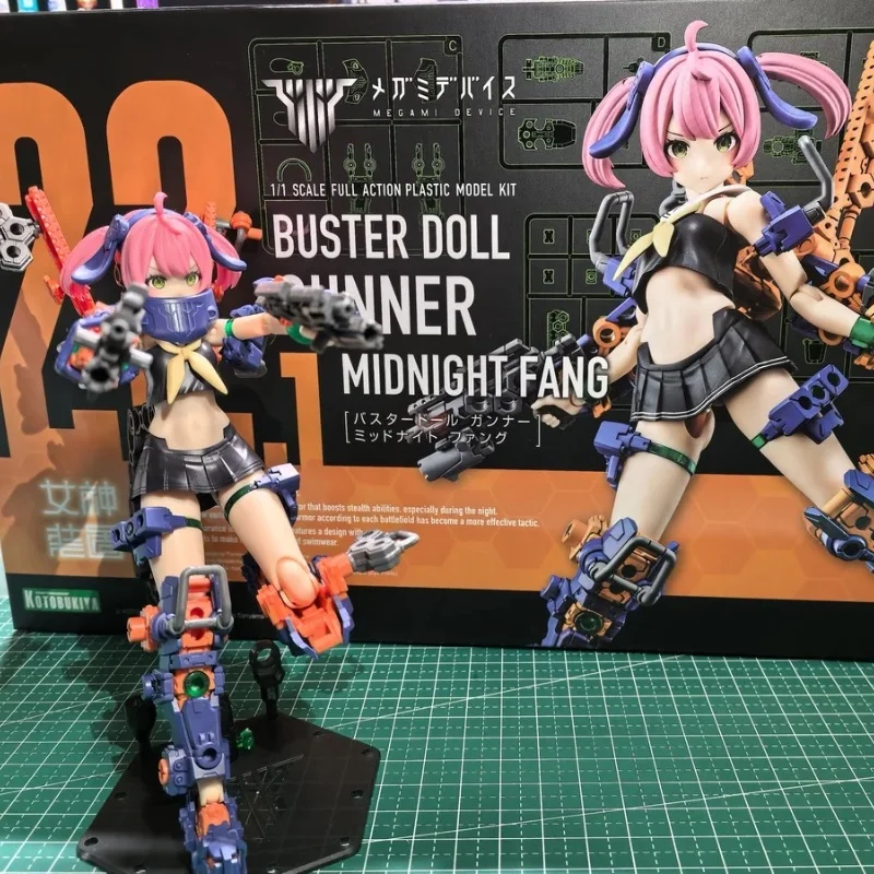 In Stock Original 1/1 Kotobukiya KP779 Megami Device Buster Doll Gunner Midnight Fang 16CM Collection Action Figure Toys Gifts