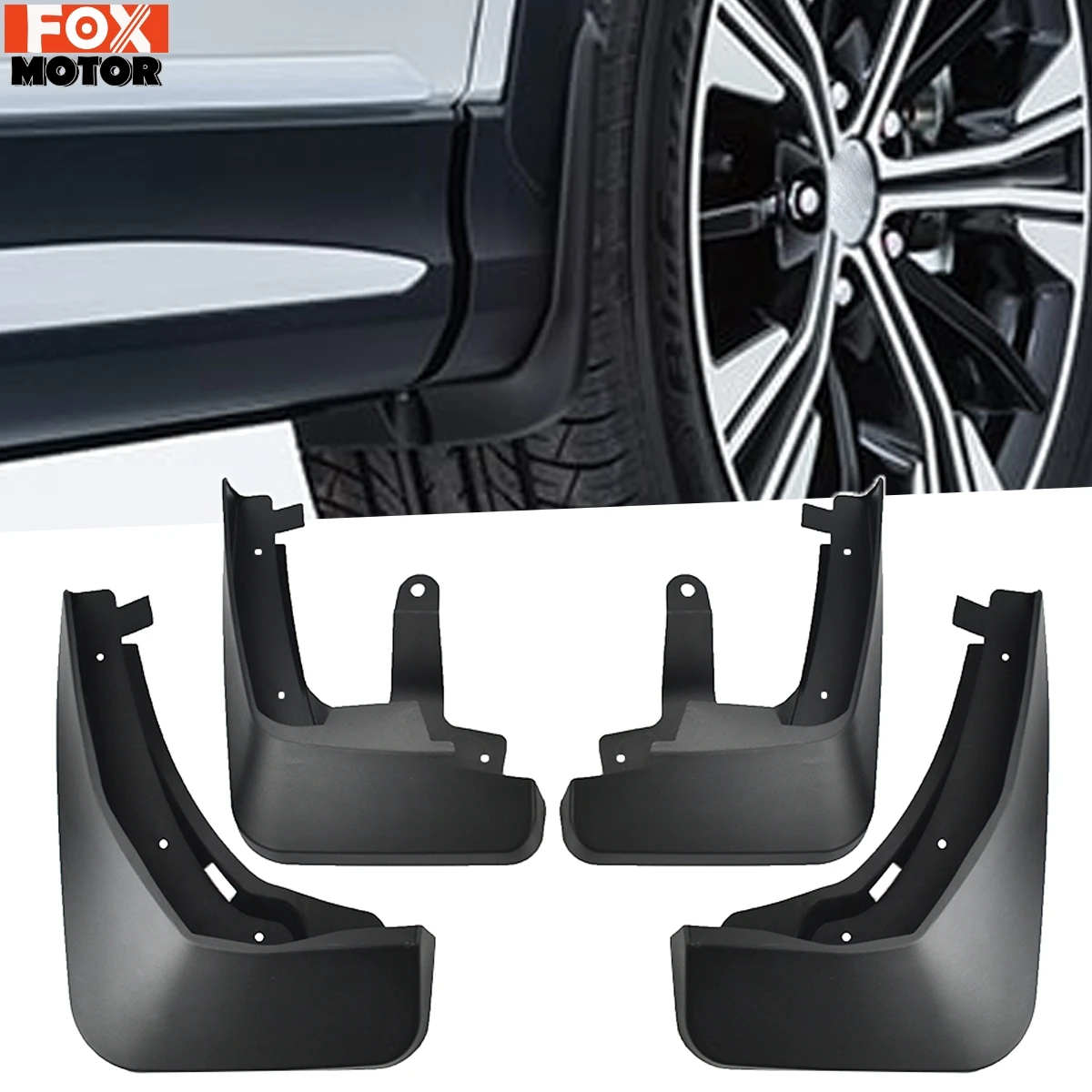 Car Molded Mud Flaps For Mercedes Benz GLC-Class GLC X253 2016 -2022 Without Running Board Mudflaps Splash Guards Flap Mudguards