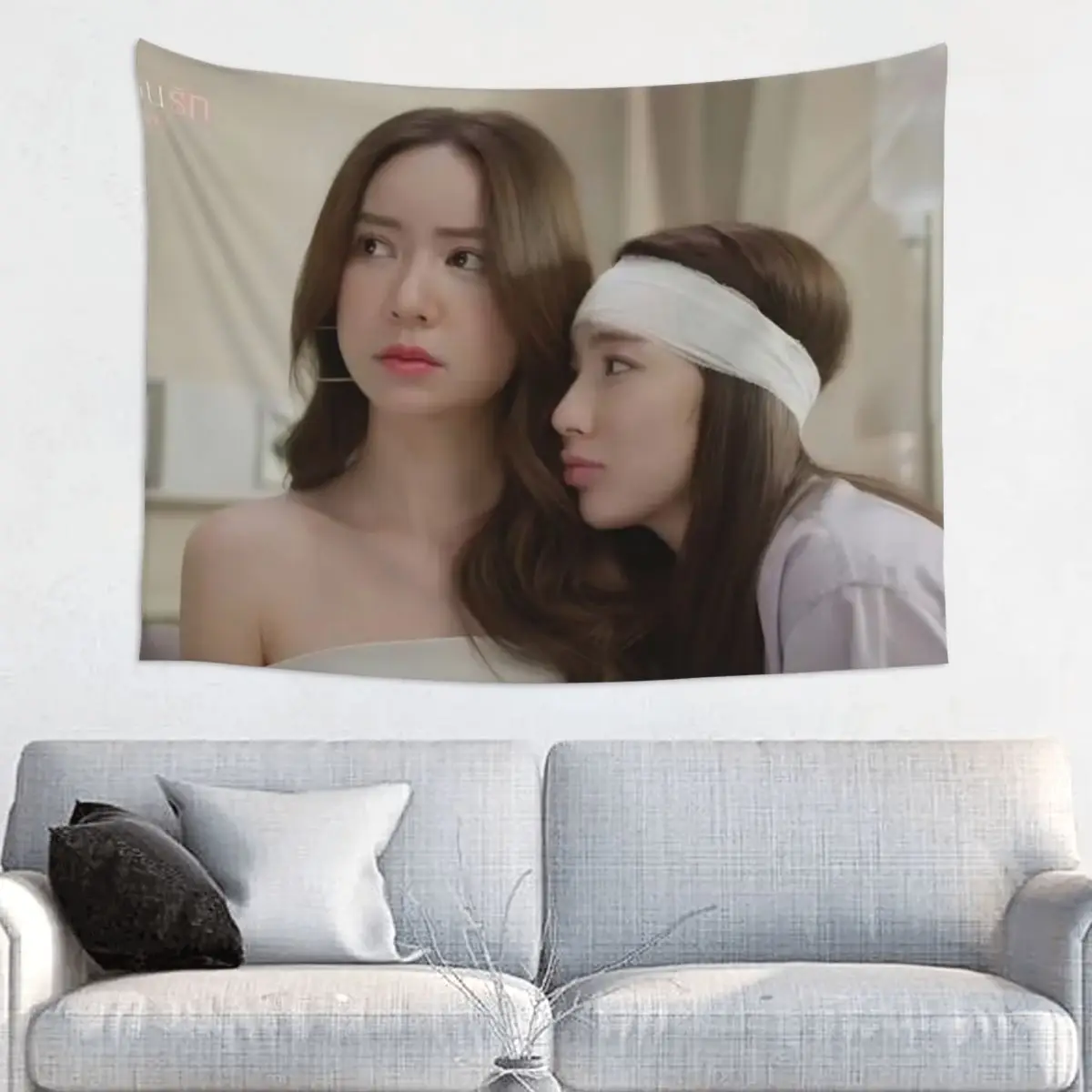 Enjoyjune Enjoyyotdr Junenannirin Thai TV Denied Love Series Drama Stills Background Hanging Wall Cloth Picture Home Tapestry