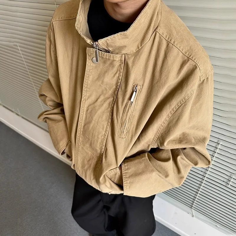 

Большой размер, осенне-зимняя рабочая одежда Detroit, джет из чистого хлопка, парусина, открытый кардиган Harrington, мужской Sle 250, Pou Capaci