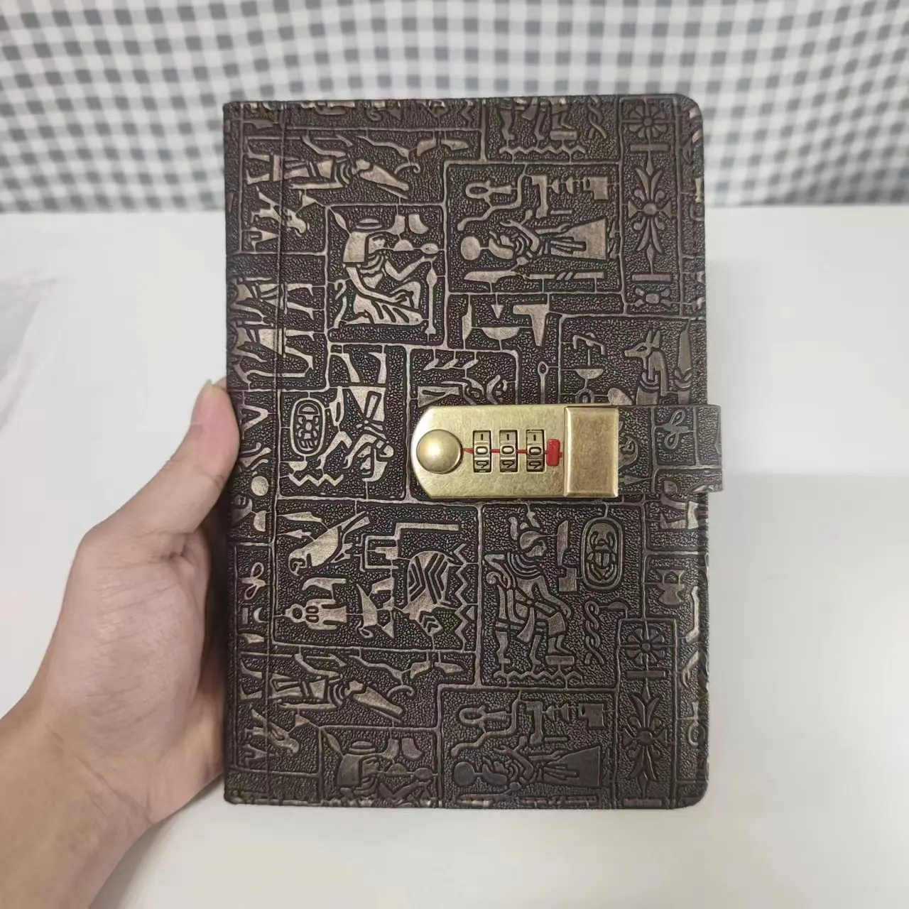 200 Pages B5A5A6 Code with Lock Diary Book Notepad Agenda Planner European Style Retro Notebook Simple Hand Account Book