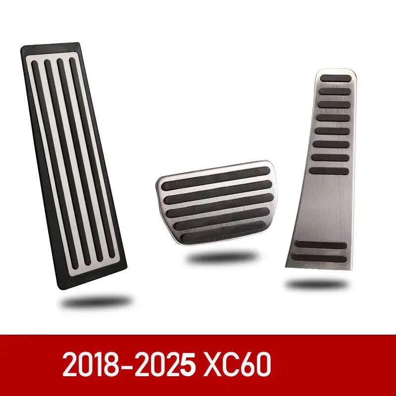 Auto Gaspedaal Rempedaal Voetsteun Pedaal Plaat Cover Voor Volvo XC60 XC90 S90 v90 s60 v60 xc40 Accessoires 2022-25
