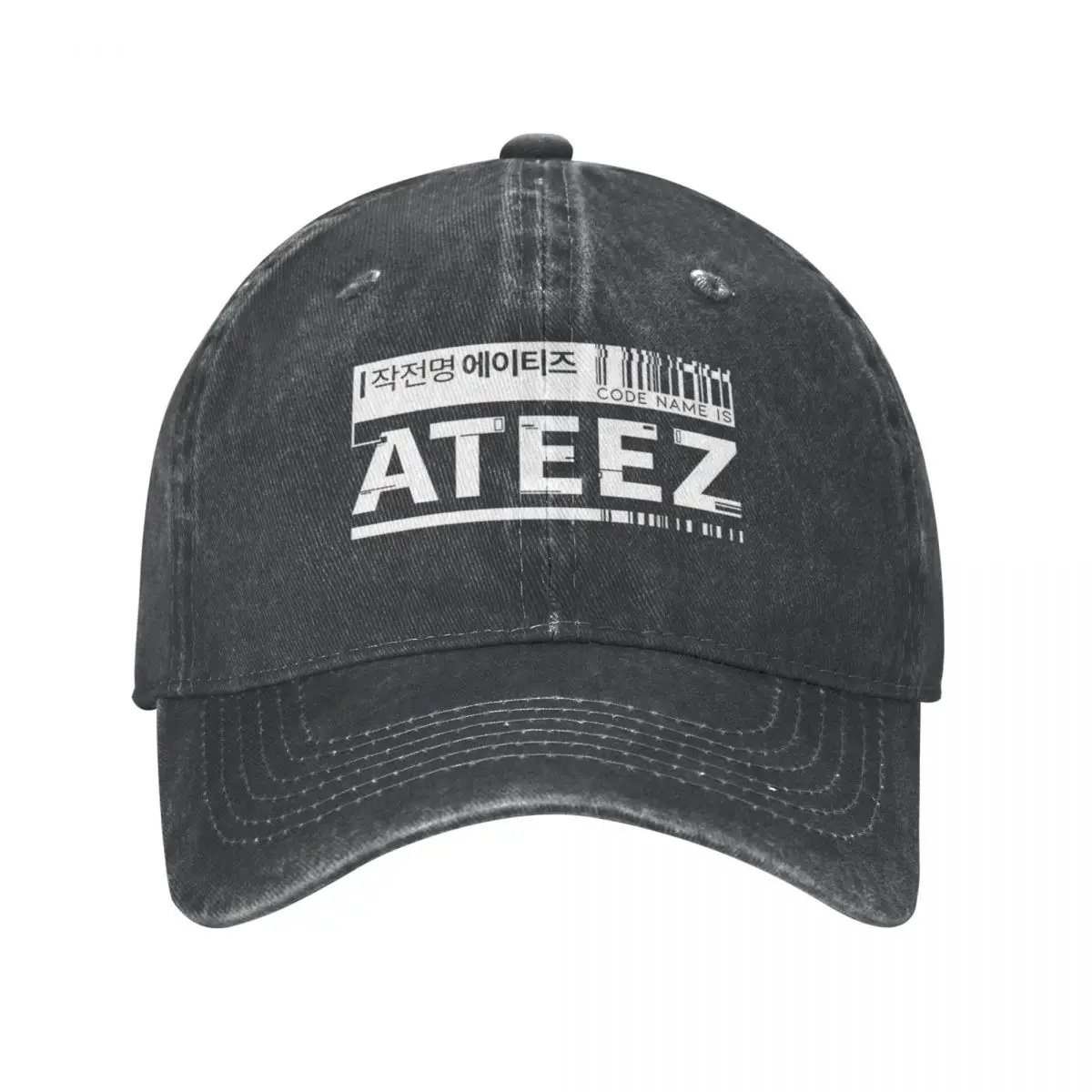 CODE ATEEZ Baseball Caps Vintage Distressed Denim Washed KPOP Sun Cap for Men Women Outdoor Summer Caps Hat