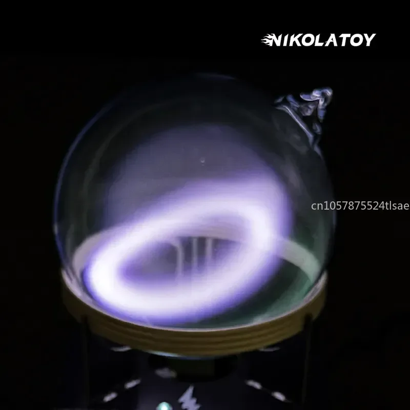 Coil Oscillating Ion Ring 100mm Inert Gas Glass Ball Plasma Sphere Science Education Physics Experiment Decor Gift