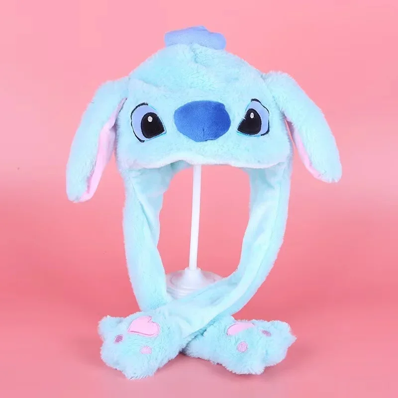 Kawaii Disney ścieg świecące pluszowe ucho ruchome skakanie kapelusz królik zabawne świecące ucho ruchome kapelusz króliczek Cosplay boże narodzenie