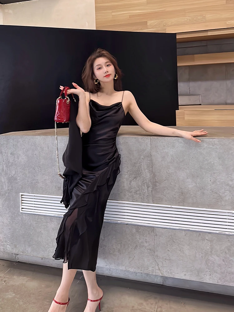 

YANGXIAOJING Новая коллекция Весна-Лето: Пляжная накидка Pure Desire Sle, солнцезащитная юбка для женщин, для использования в помещении с кондиционером