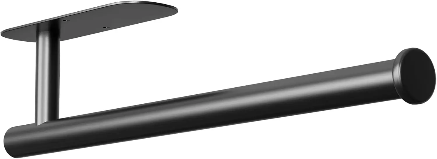 

Stainless Steel Paper Towel Holder Under Cabinet, Adhesive or Drilling Mount for Kitchen Bathroom