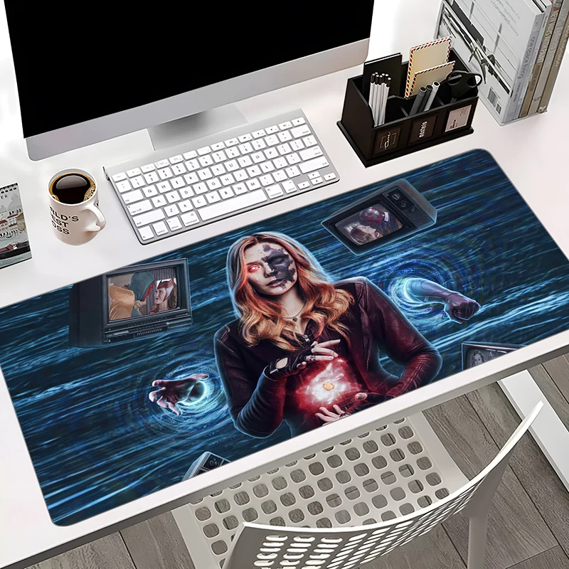 

Scarlet Witch Marvel Mouse Pad Fashion Desktop Anti Slip Table Mat XL Large Mousepad Gamer Anime Laptop Pads PC Gaming Mouse Mat