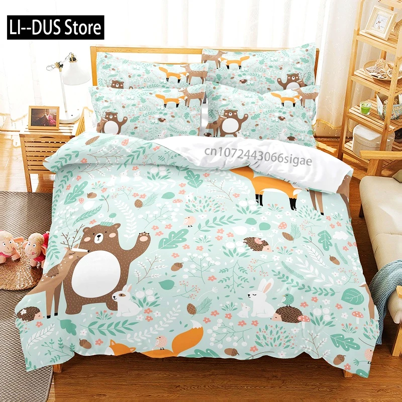 

Cartoon Children Bedding Set Duvet Cover Set 3d Bedding Digital Printing Queen Size Bedding Set Fashion Design